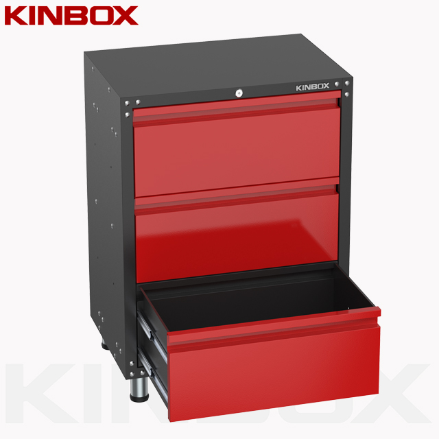 Boîte à outils de base à 3 tiroirs avec tiroir pour garage bricolage